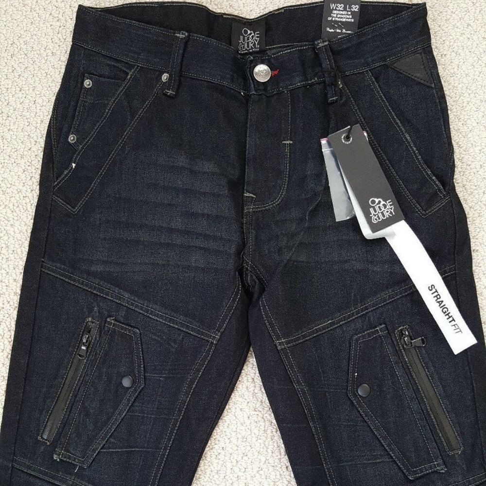Judge and Jury Mens Slim Straight Leg Jeans 32x32 - Picture 1 of 4